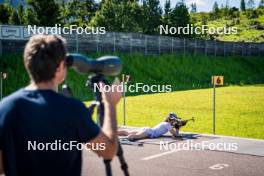 27.06.2024, Lavaze, Italy (ITA): Ida Lien (NOR) - Biathlon summer training, Lavaze (ITA). www.nordicfocus.com. © Barbieri/NordicFocus. Every downloaded picture is fee-liable.