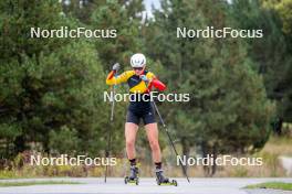 20.09.2024, Font-Romeu, France (FRA): Maya Cloetens (BEL) - Biathlon summer training, Font-Romeu (FRA). www.nordicfocus.com. © Authamayou/NordicFocus. Every downloaded picture is fee-liable.