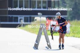 18.07.2024, Lenzerheide, Switzerland (SUI): Nikolas Burkhart (USA) - Biathlon summer training, Lenzerheide (SUI). www.nordicfocus.com. © Manzoni/NordicFocus. Every downloaded picture is fee-liable.