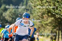 02.09.2024, Font-Romeu, France (FRA): Sebastian Samuelsson (SWE) - Biathlon summer training, Font-Romeu (FRA). www.nordicfocus.com. © Authamayou/NordicFocus. Every downloaded picture is fee-liable.