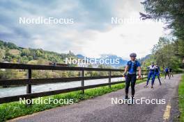 30.09.2024, Lavaze, Italy (ITA): Samuela Comola (ITA), Martina Trabucchi (ITA), (l-r) - Biathlon summer training, Lavaze (ITA). www.nordicfocus.com. © Barbieri/NordicFocus. Every downloaded picture is fee-liable.