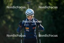 29.09.2024, Lavaze, Italy (ITA): Hannah Auchentaller (ITA) - Biathlon summer training, Lavaze (ITA). www.nordicfocus.com. © Barbieri/NordicFocus. Every downloaded picture is fee-liable.