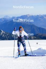 14.10.2024, Ramsau am Dachstein, Austria (AUT): Gilonne Guigonnat (FRA) - Biathlon summer training, Dachsteinglacier, Ramsau am Dachstein (AUT). www.nordicfocus.com. © Manzoni/NordicFocus. Every downloaded picture is fee-liable.