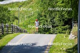 17.07.2024, Martell, Italy (ITA): Lisa Vittozzi (ITA) - Biathlon summer training, Martell (ITA). www.nordicfocus.com. © Barbieri/NordicFocus. Every downloaded picture is fee-liable.