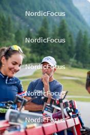 29.08.2024, Bessans, France (FRA): Jean-Paul Giachino (FRA), Coach Team France - Biathlon summer training, Bessans (FRA). www.nordicfocus.com. © Authamayou/NordicFocus. Every downloaded picture is fee-liable.