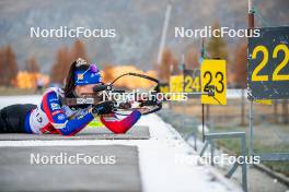 07.11.2024, Bessans, France (FRA): Chloe Bened (FRA) - Biathlon summer training, Bessans (FRA). www.nordicfocus.com. © Authamayou/NordicFocus. Every downloaded picture is fee-liable.