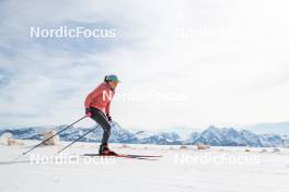 18.06.2024, Tignes, France (FRA): Camille Coupe (FRA) - Biathlon summer training, Tignes (FRA). www.nordicfocus.com. © Authamayou/NordicFocus. Every downloaded picture is fee-liable.