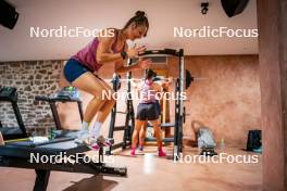 04.08.2024, Lavaze, Italy (ITA): Kristina Oberthaler (AUT) - Biathlon summer training, Lavaze (ITA). www.nordicfocus.com. © Barbieri/NordicFocus. Every downloaded picture is fee-liable.