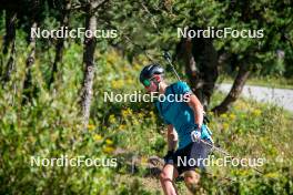 17.08.2024, Font-Romeu, France (FRA): Flavio Guy (FRA) - Biathlon summer training, Font-Romeu (FRA). www.nordicfocus.com. © Authamayou/NordicFocus. Every downloaded picture is fee-liable.