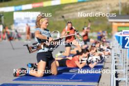 06.08.2024, Lenzerheide, Switzerland (SUI): Lea Meier (SUI), Aita Gasparin (SUI) - Biathlon summer training, Lenzerheide (SUI). www.nordicfocus.com. © Manzoni/NordicFocus. Every downloaded picture is fee-liable.