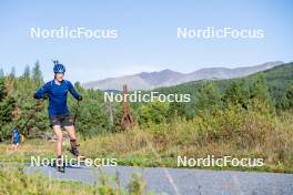 05.09.2024, Font-Romeu, France (FRA): Anton Ivarsson (SWE) - Biathlon summer training, Font-Romeu (FRA). www.nordicfocus.com. © Authamayou/NordicFocus. Every downloaded picture is fee-liable.