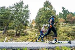 30.09.2024, Lavaze, Italy (ITA): Michela Carrara (ITA), Samuela Comola (ITA), (l-r) - Biathlon summer training, Lavaze (ITA). www.nordicfocus.com. © Barbieri/NordicFocus. Every downloaded picture is fee-liable.