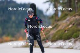 11.10.2024, Ramsau am Dachstein, Austria (AUT): Oceane Michelon (FRA) - Biathlon summer training, Dachsteinglacier, Ramsau am Dachstein (AUT). www.nordicfocus.com. © Manzoni/NordicFocus. Every downloaded picture is fee-liable.