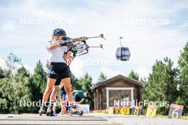 17.08.2024, Font-Romeu, France (FRA): Lou-Anne Dupont Ballet-Baz (FRA) - Biathlon summer training, Font-Romeu (FRA). www.nordicfocus.com. © Authamayou/NordicFocus. Every downloaded picture is fee-liable.