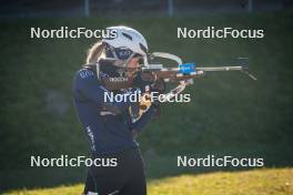 29.09.2024, Lavaze, Italy (ITA): Hannah Auchentaller (ITA) - Biathlon summer training, Lavaze (ITA). www.nordicfocus.com. © Barbieri/NordicFocus. Every downloaded picture is fee-liable.