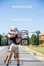 17.08.2024, Font-Romeu, France (FRA): Célia Henaff (FRA) - Biathlon summer training, Font-Romeu (FRA). www.nordicfocus.com. © Authamayou/NordicFocus. Every downloaded picture is fee-liable.