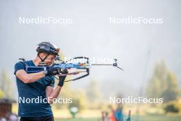 28.08.2024, Bessans, France (FRA): Emilien Jacquelin (FRA) - Biathlon summer training, Bessans (FRA). www.nordicfocus.com. © Authamayou/NordicFocus. Every downloaded picture is fee-liable.