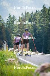 06.08.2024, Lavaze, Italy (ITA): Lisa Osl (AUT), Anna Juppe (AUT), (l-r)  - Biathlon summer training, Lavaze (ITA). www.nordicfocus.com. © Barbieri/NordicFocus. Every downloaded picture is fee-liable.