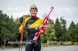 20.09.2024, Font-Romeu, France (FRA): Florent Claude (BEL) - Biathlon summer training, Font-Romeu (FRA). www.nordicfocus.com. © Authamayou/NordicFocus. Every downloaded picture is fee-liable.