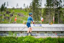 15.06.2024, Lavaze, Italy (ITA): Malte Stefansson (SWE) - Biathlon summer training, Lavaze (ITA). www.nordicfocus.com. © Barbieri/NordicFocus. Every downloaded picture is fee-liable.