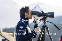 21.10.2024, Lavaze, Italy (ITA): Patrick Oberegger (ITA) - Biathlon summer training, Lavaze (ITA). www.nordicfocus.com. © Vanzetta/NordicFocus. Every downloaded picture is fee-liable.