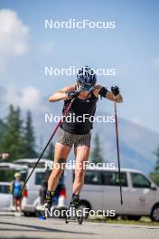 28.08.2024, Bessans, France (FRA): Lou Jeanmonnot (FRA) - Biathlon summer training, Bessans (FRA). www.nordicfocus.com. © Authamayou/NordicFocus. Every downloaded picture is fee-liable.