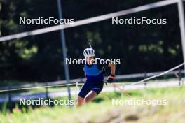 15.07.2024, Lenzerheide, Switzerland (SUI): Nikolas Burkhart (USA) - Biathlon summer training, Lenzerheide (SUI). www.nordicfocus.com. © Manzoni/NordicFocus. Every downloaded picture is fee-liable.