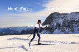 14.10.2024, Ramsau am Dachstein, Austria (AUT): Gilonne Guigonnat (FRA) - Biathlon summer training, Dachsteinglacier, Ramsau am Dachstein (AUT). www.nordicfocus.com. © Manzoni/NordicFocus. Every downloaded picture is fee-liable.