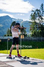 27.06.2024, Lavaze, Italy (ITA): Sturla Holm Laegreid (NOR) - Biathlon summer training, Lavaze (ITA). www.nordicfocus.com. © Barbieri/NordicFocus. Every downloaded picture is fee-liable.