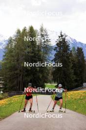 20.05.2024, Lenzerheide, Switzerland (SUI): Lydia Hiernickel (SUI), Lena Haecki-Gross (SUI), (l-r) - Biathlon summer training, Lenzerheide (SUI). www.nordicfocus.com. © Manzoni/NordicFocus. Every downloaded picture is fee-liable.