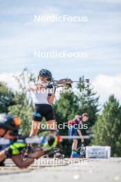 17.08.2024, Font-Romeu, France (FRA): Lou-Anne Dupont Ballet-Baz (FRA) - Biathlon summer training, Font-Romeu (FRA). www.nordicfocus.com. © Authamayou/NordicFocus. Every downloaded picture is fee-liable.