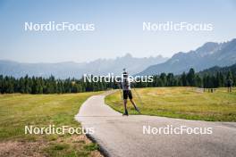 31.07.2024, Lavaze, Italy (ITA): Antonin Guigonnat (FRA) - Biathlon summer training, Lavaze (ITA). www.nordicfocus.com. © Barbieri/NordicFocus. Every downloaded picture is fee-liable.