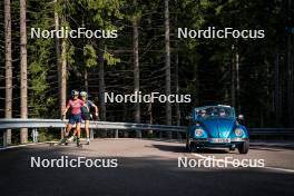 06.08.2024, Lavaze, Italy (ITA): Anna Gandler (AUT), Anna Andexer (AUT), (l-r)  - Biathlon summer training, Lavaze (ITA). www.nordicfocus.com. © Barbieri/NordicFocus. Every downloaded picture is fee-liable.