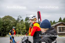 20.09.2024, Font-Romeu, France (FRA): Maya Cloetens (BEL) - Biathlon summer training, Font-Romeu (FRA). www.nordicfocus.com. © Authamayou/NordicFocus. Every downloaded picture is fee-liable.