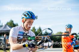 02.09.2024, Font-Romeu, France (FRA): Sebastian Samuelsson (SWE) - Biathlon summer training, Font-Romeu (FRA). www.nordicfocus.com. © Authamayou/NordicFocus. Every downloaded picture is fee-liable.