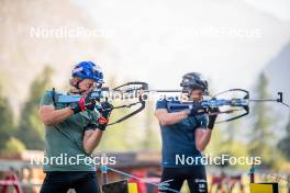 28.08.2024, Bessans, France (FRA): Oscar Lombardot (FRA) - Biathlon summer training, Bessans (FRA). www.nordicfocus.com. © Authamayou/NordicFocus. Every downloaded picture is fee-liable.