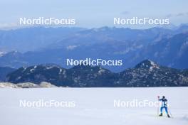 14.10.2024, Ramsau am Dachstein, Austria (AUT): Dmytro Pidruchnyi (UKR) - Biathlon summer training, Dachsteinglacier, Ramsau am Dachstein (AUT). www.nordicfocus.com. © Manzoni/NordicFocus. Every downloaded picture is fee-liable.