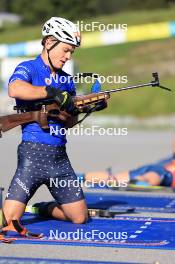 15.07.2024, Lenzerheide, Switzerland (SUI): Vaclav Cervenka (USA) - Biathlon summer training, Lenzerheide (SUI). www.nordicfocus.com. © Manzoni/NordicFocus. Every downloaded picture is fee-liable.