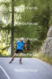 27.08.2024, Martell, Italy (ITA): Giacomel Tommaso (ITA) - Biathlon summer training, Martell (ITA). www.nordicfocus.com. © Vanzetta/NordicFocus. Every downloaded picture is fee-liable.