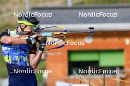 10.09.2024, Lenzerheide, Switzerland (SUI): Taras Lesiuk (UKR) - Biathlon summer training, Lenzerheide (SUI). www.nordicfocus.com. © Manzoni/NordicFocus. Every downloaded picture is fee-liable.