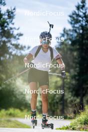 17.08.2024, Font-Romeu, France (FRA): Lou-Anne Dupont Ballet-Baz (FRA) - Biathlon summer training, Font-Romeu (FRA). www.nordicfocus.com. © Authamayou/NordicFocus. Every downloaded picture is fee-liable.