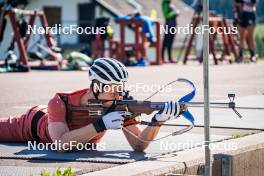 27.06.2024, Lavaze, Italy (ITA): Vetle Sjaastad Christiansen (NOR) - Biathlon summer training, Lavaze (ITA). www.nordicfocus.com. © Barbieri/NordicFocus. Every downloaded picture is fee-liable.