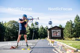 05.09.2024, Font-Romeu, France (FRA): Martin Ponsiluoma (SWE) - Biathlon summer training, Font-Romeu (FRA). www.nordicfocus.com. © Authamayou/NordicFocus. Every downloaded picture is fee-liable.