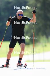 18.07.2024, Lenzerheide, Switzerland (SUI): Dajan Danuser (SUI) - Biathlon summer training, Lenzerheide (SUI). www.nordicfocus.com. © Manzoni/NordicFocus. Every downloaded picture is fee-liable.