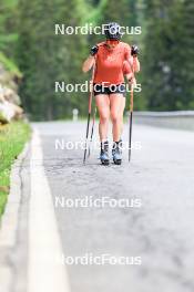 27.06.2024, Juf, Switzerland (SUI): Elisa Gasparin (SUI), Aita Gasparin (SUI), (l-r) - Biathlon summer training, Juf (SUI). www.nordicfocus.com. © Manzoni/NordicFocus. Every downloaded picture is fee-liable.