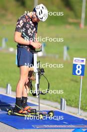 15.07.2024, Lenzerheide, Switzerland (SUI): Maxime Germain (USA) - Biathlon summer training, Lenzerheide (SUI). www.nordicfocus.com. © Manzoni/NordicFocus. Every downloaded picture is fee-liable.