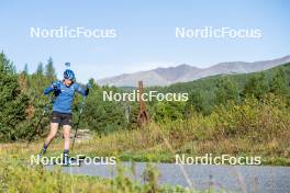 05.09.2024, Font-Romeu, France (FRA): Viktor Brandt (SWE) - Biathlon summer training, Font-Romeu (FRA). www.nordicfocus.com. © Authamayou/NordicFocus. Every downloaded picture is fee-liable.