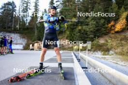 12.10.2024, Ramsau am Dachstein, Austria (AUT): Dmytro Pidruchnyi (UKR) - Biathlon summer training, Ramsau am Dachstein (AUT). www.nordicfocus.com. © Manzoni/NordicFocus. Every downloaded picture is fee-liable.