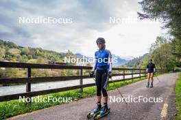 30.09.2024, Lavaze, Italy (ITA): Sara Scattolo (ITA), Astrid Plosch (ITA), (l-r) - Biathlon summer training, Lavaze (ITA). www.nordicfocus.com. © Barbieri/NordicFocus. Every downloaded picture is fee-liable.