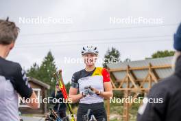 20.09.2024, Font-Romeu, France (FRA): Maya Cloetens (BEL) - Biathlon summer training, Font-Romeu (FRA). www.nordicfocus.com. © Authamayou/NordicFocus. Every downloaded picture is fee-liable.